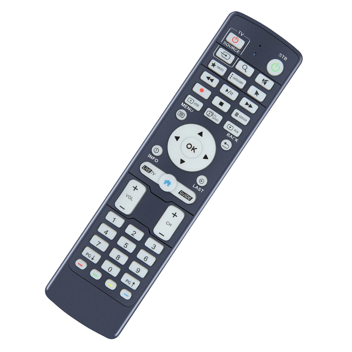 IR-100L Generic Replacement Compatible with BUZZ TV Set Top Boxes XR4000 XRS4500