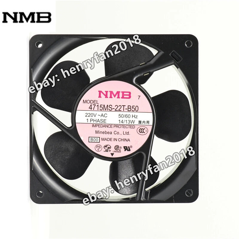 NMB Fan 4715MS-22T-B50 AC 220V 14/13W 120*120*38mm UPS Power Supply Cooling Fan
