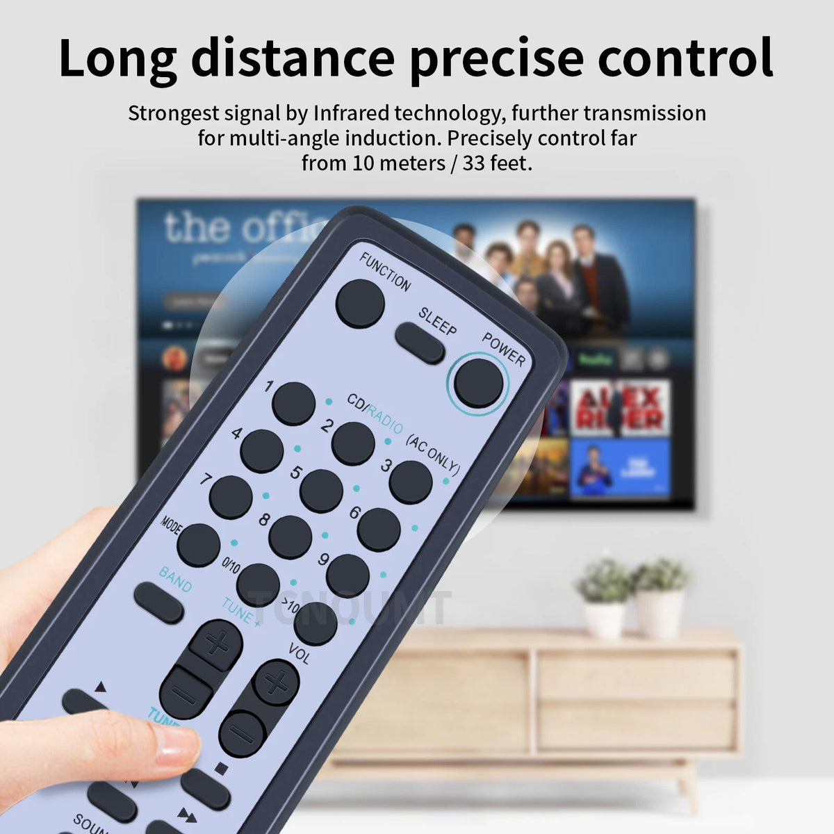 RMT-CG500A Remote Control For Sony Radio Cassette Recorder CFD-G500 CFD-G505