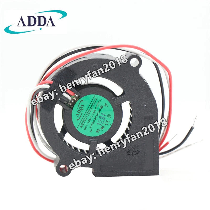 ADDA Fan AB05012DX200300 Blower Fan DC 12V 0.15A 50*50*20MM 3-Wire Cooling Fan