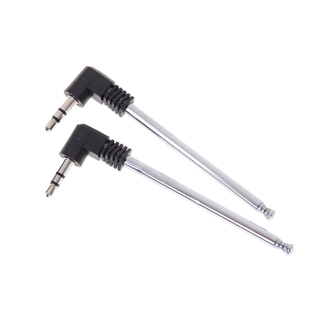 2PCS 3.5mm FM Radio Telescopic Antenna for Mobile Phone Radio Speaker