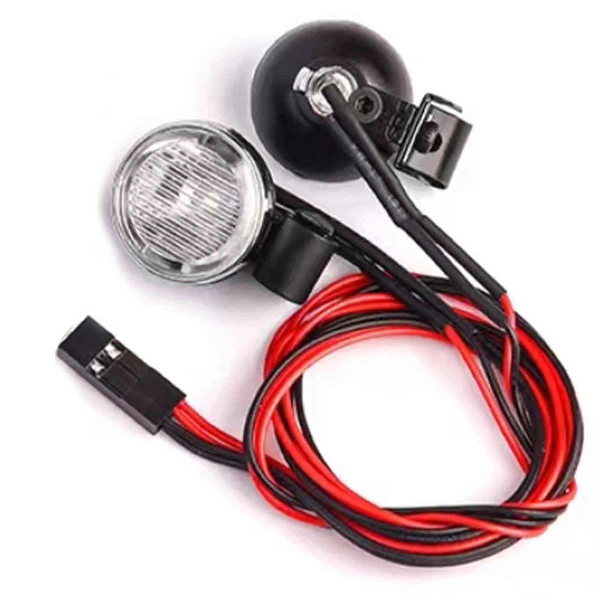 2Pcs 3-7.4V LED Headlight Plastic Spotlight For Axial TRX4 SCX10 1/10 1/8 RC Car