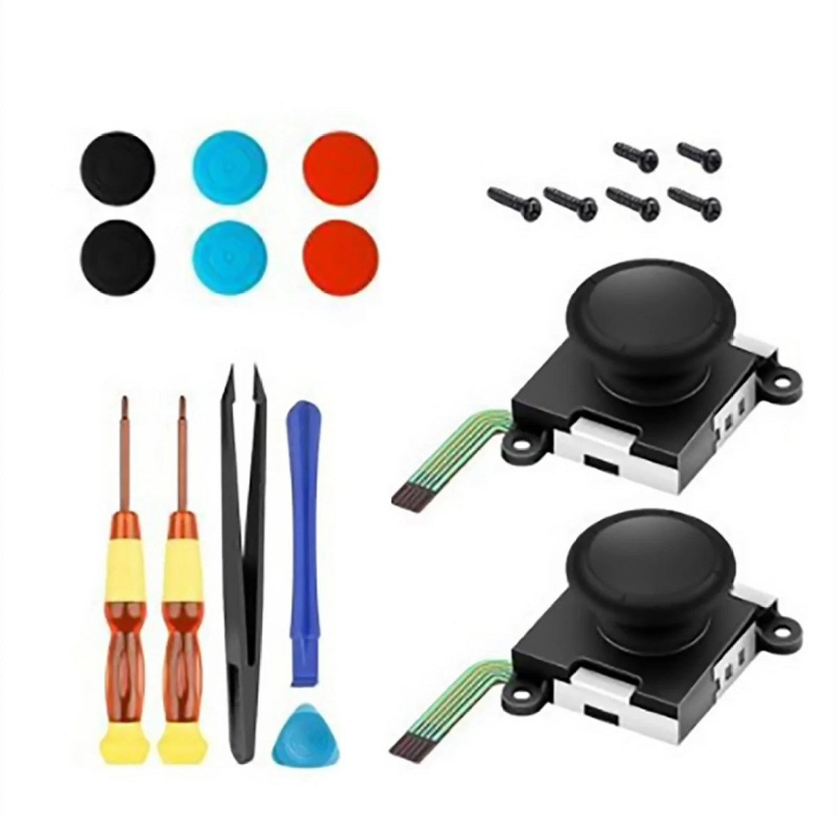 19Pcs 3D Joystick Analog Thumb Stick Pry Tools For Nintendo Switch Lite Joy-Con