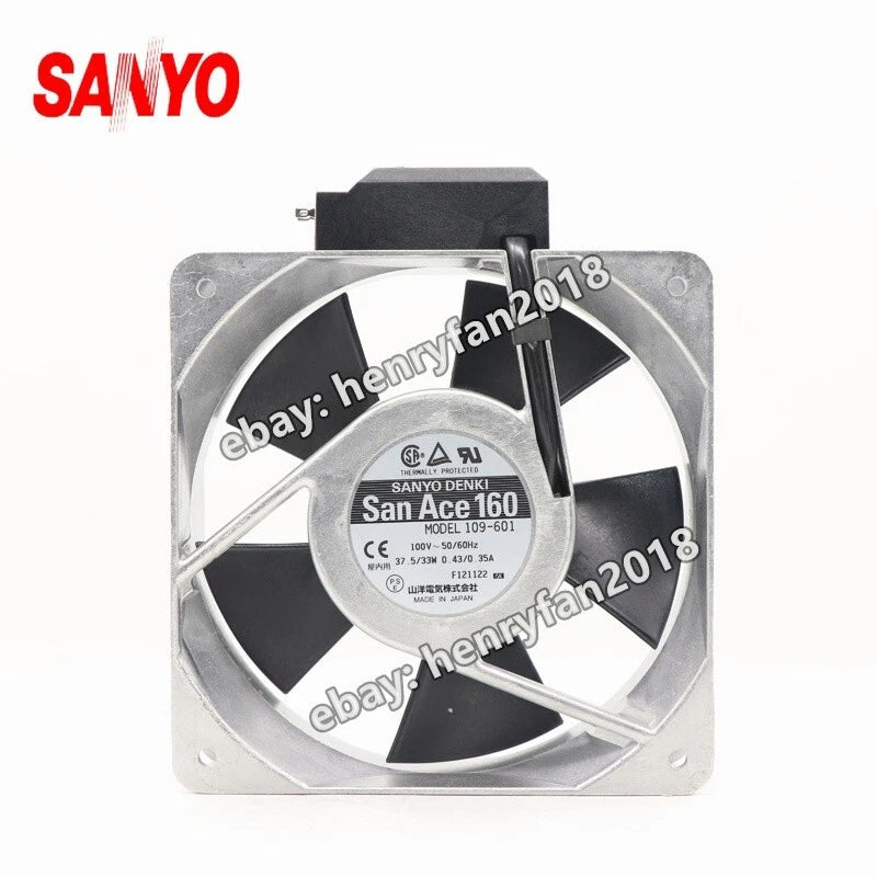 SANYO Denki 109-601 SanAce Axial Fan 100VAC 0.43/0.35A 160*160*51MM Cooling Fan