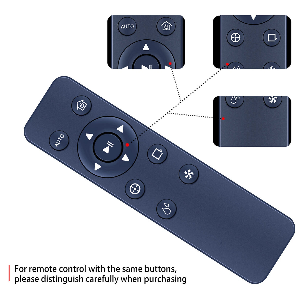 Replacement Remote Control For Tikom G8000 Pro Robot Vacuum