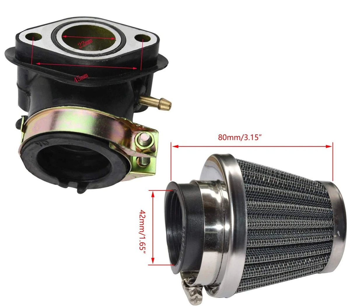 GY6(150cc) Carburetor for 150cc 125cc 152QMJ 157QMJ 4 Stroke Engines...