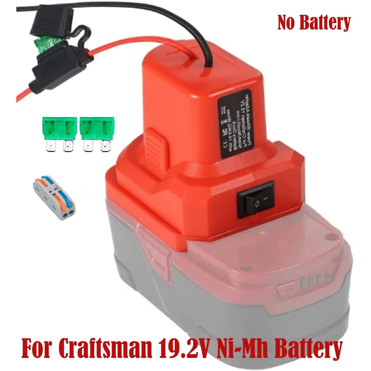Power Wheels Adapter For Craftsman 19.2V Ni-MH Battery For Rc Toys Robotics