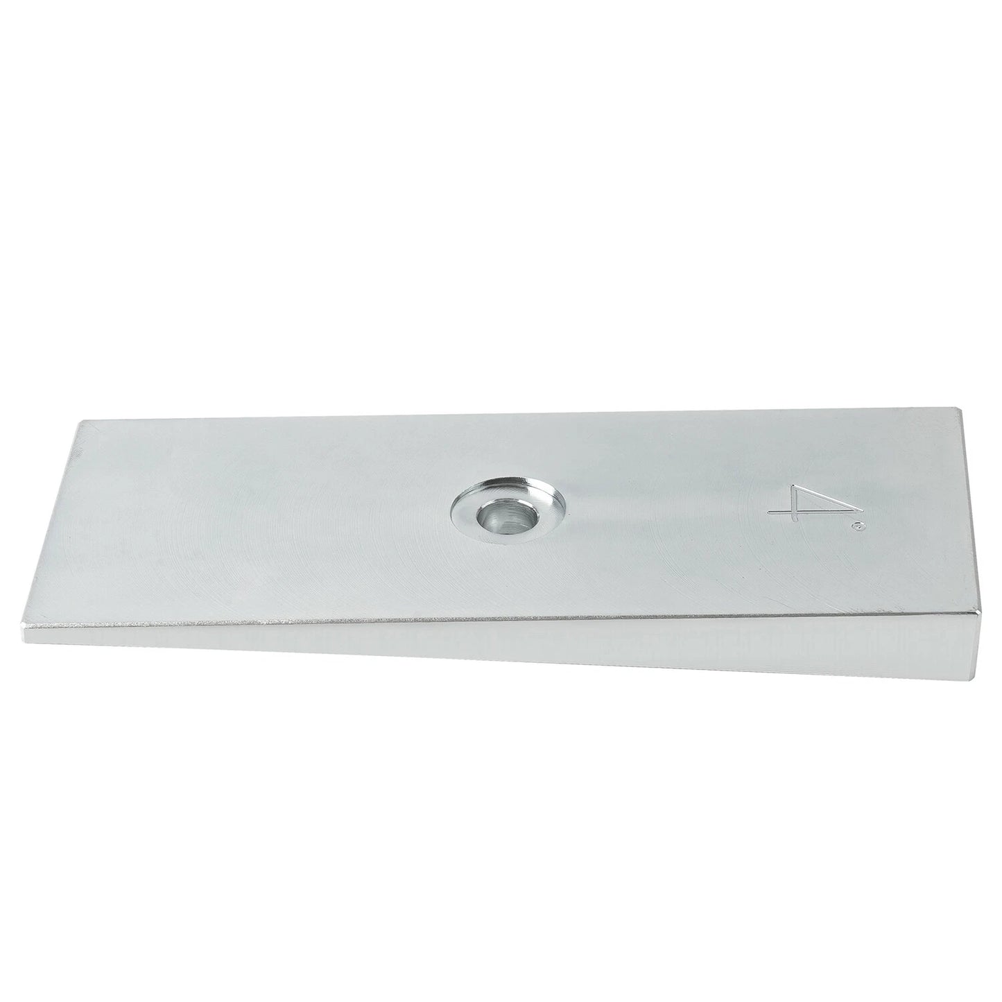 2" Wide 4°Degree Steel Leaf Spring Degree Shims Sliver - Set of 2