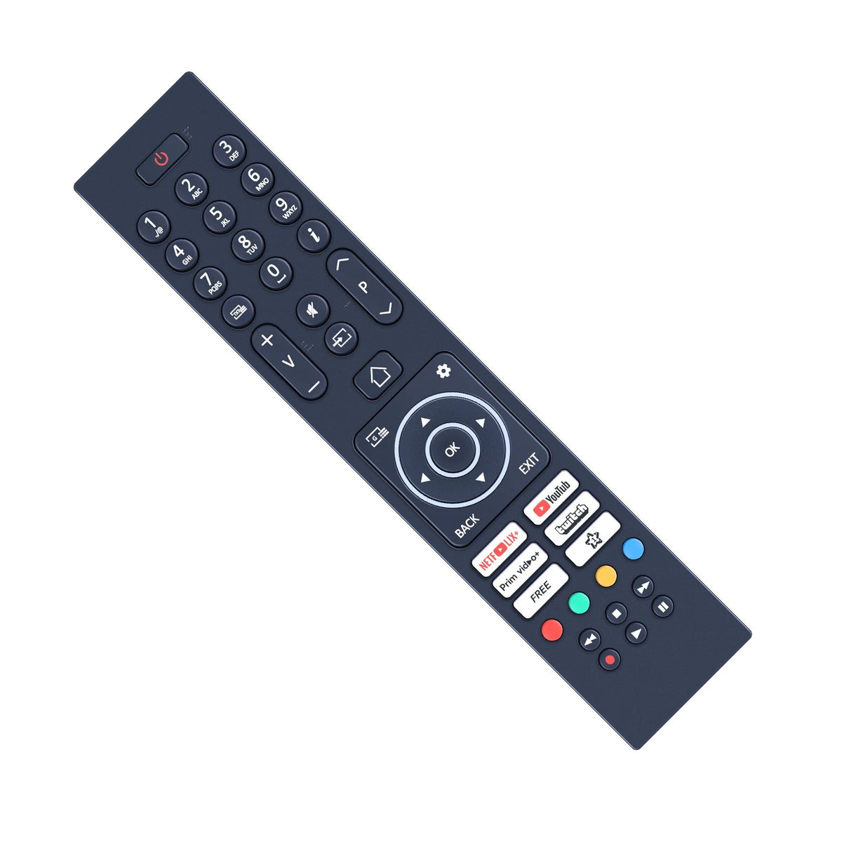 Replacement Remote Control For JVC LT-65VUQ3455 Smart TV