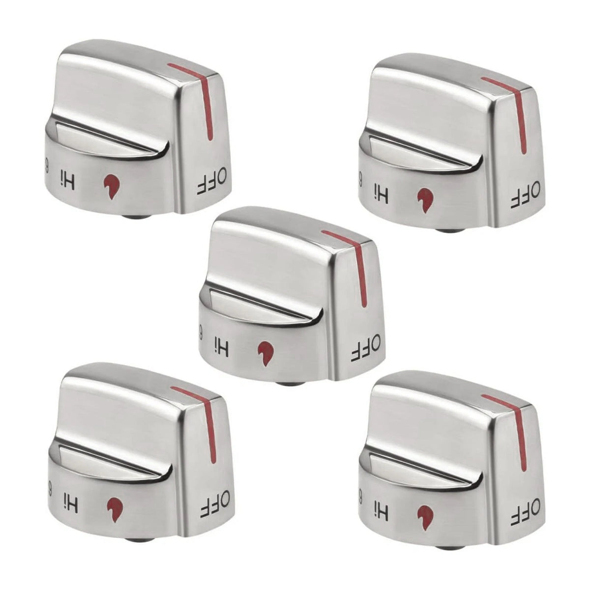 5PCS Durable Stove Control Knob Part 5304509064 For Frigidaire Oven Gas Range