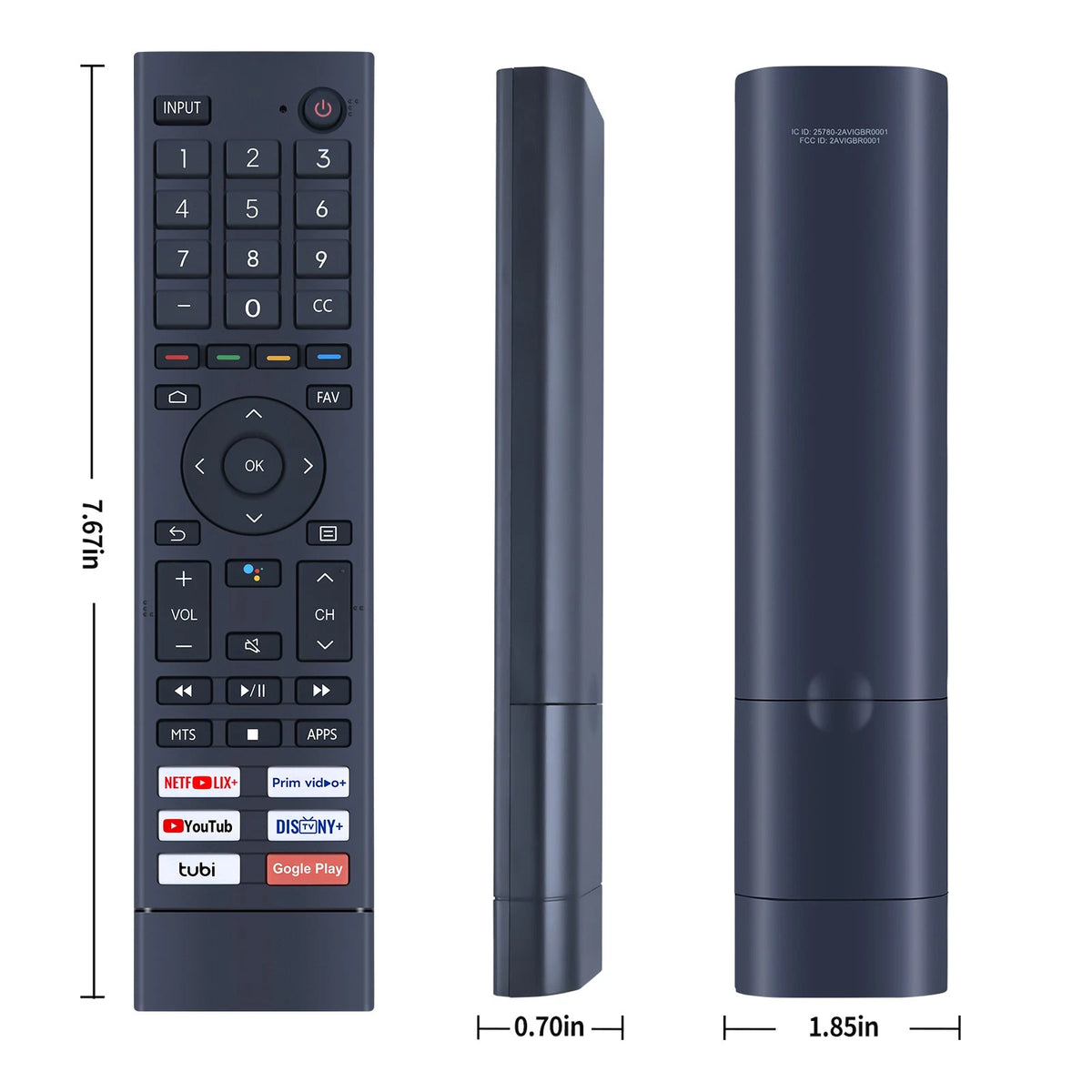 ERF3F80H Voice Remote Control For Hisense TV 55A53FUA 43A53FUA 50A53FUA