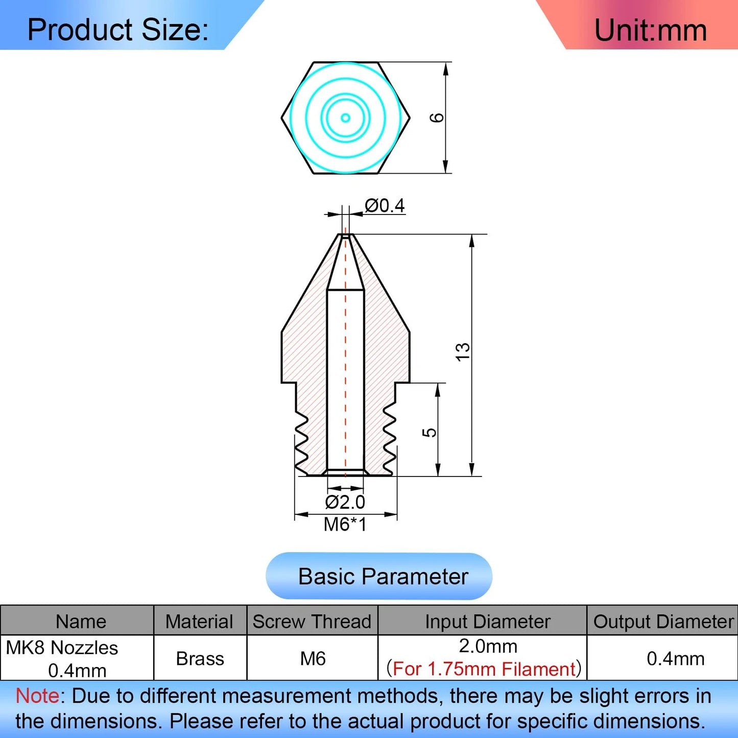 26Pcs Ender 3 Nozzles kit, MK8 Brass 3D Printer Nozzles...