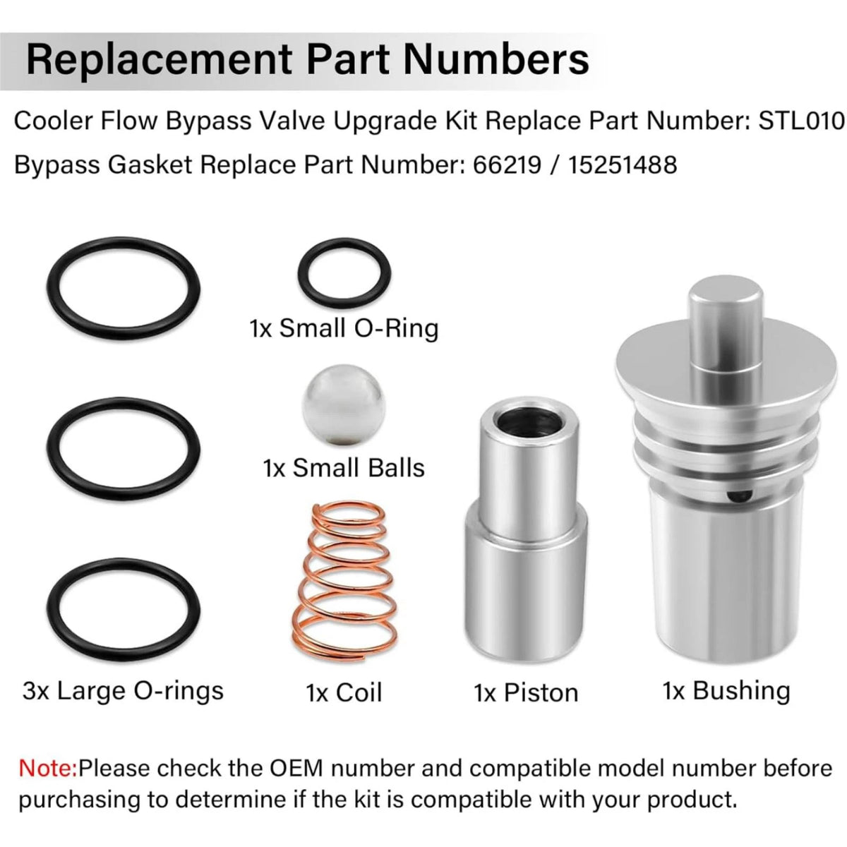 Cooling Flow Bypass Valve Set For 2014-Up Cadillac Chevy GMC Cars Trucks