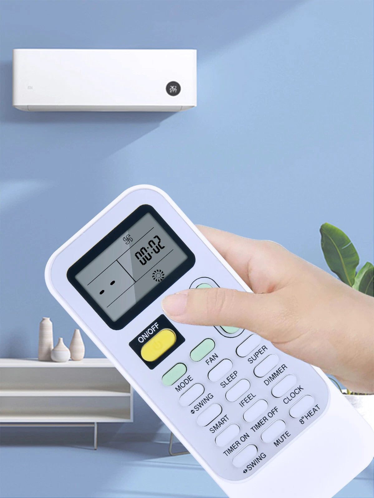 Wireless Remote Control For Air-Con Mini Split Air Conditioners /Celsius