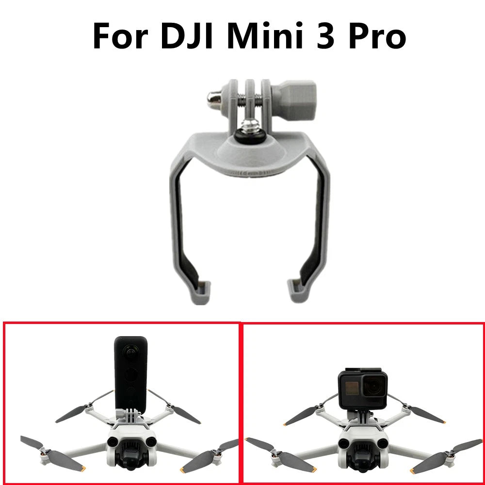 Sports Camera Top Expansion Adapter Bracket 1/4 Screw Mount For DJI Mini 3 Pro