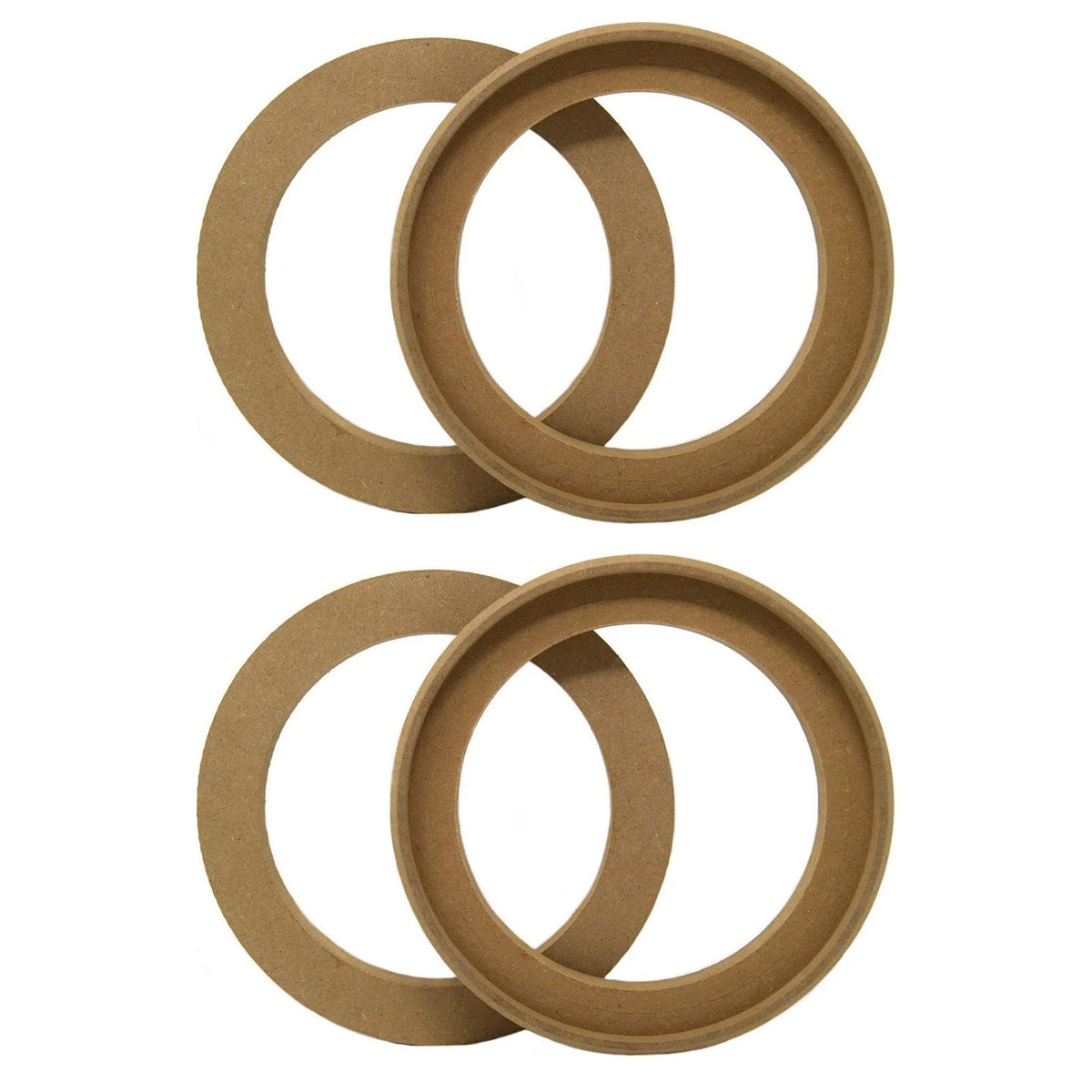 4Pcs Flush Mount 6.5" Speaker Rings MDF Car Audio Mounting Spacer Replacement