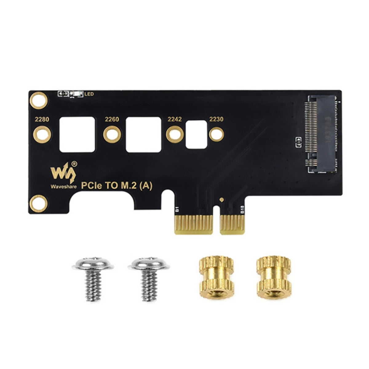 CM4 PCIe to M.2 Adapter Card Upgrade Hard Drive for NVME M.2 SSD With LED Light