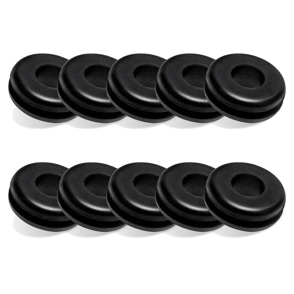 10 Pack Rubber Grommet of Pressure Washer Nozzle Tips 7/8 inches, Black