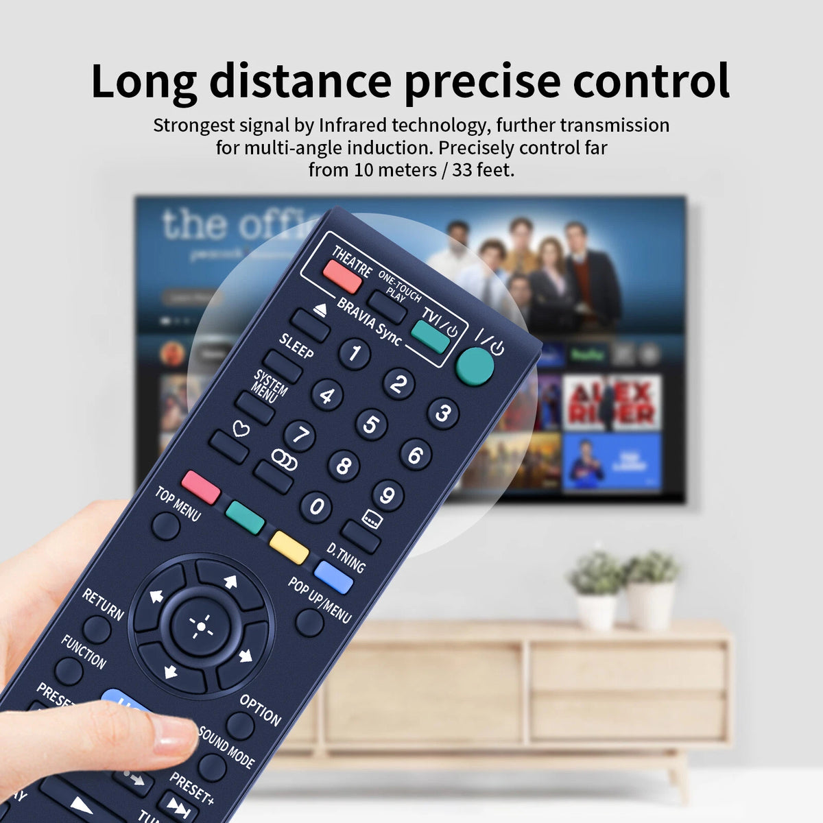 RM-ADP054 Remote Control For Sony DVD Home Theater BDV-E370 BDVE570