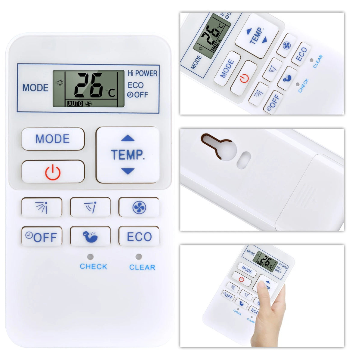 Replacement Remote Control For Carrier Air Conditioner WC-UA04NE 43T6V694