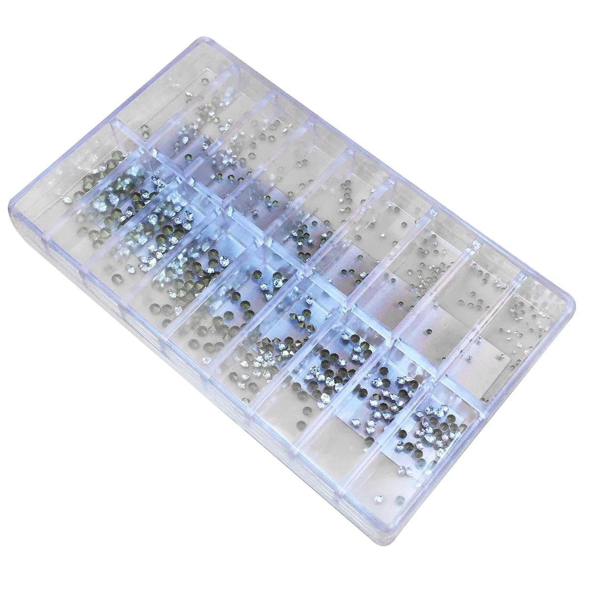 18-Size Acrylic Round Watch Rhinestone Diamond Screws Stones Assortment 540pcs