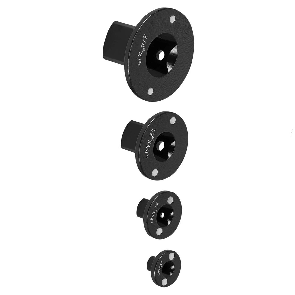 4Pcs Socket Adapter Kit for Impact Wrench Low Profile Magnetic 1/4 3/8 1/2 3/4