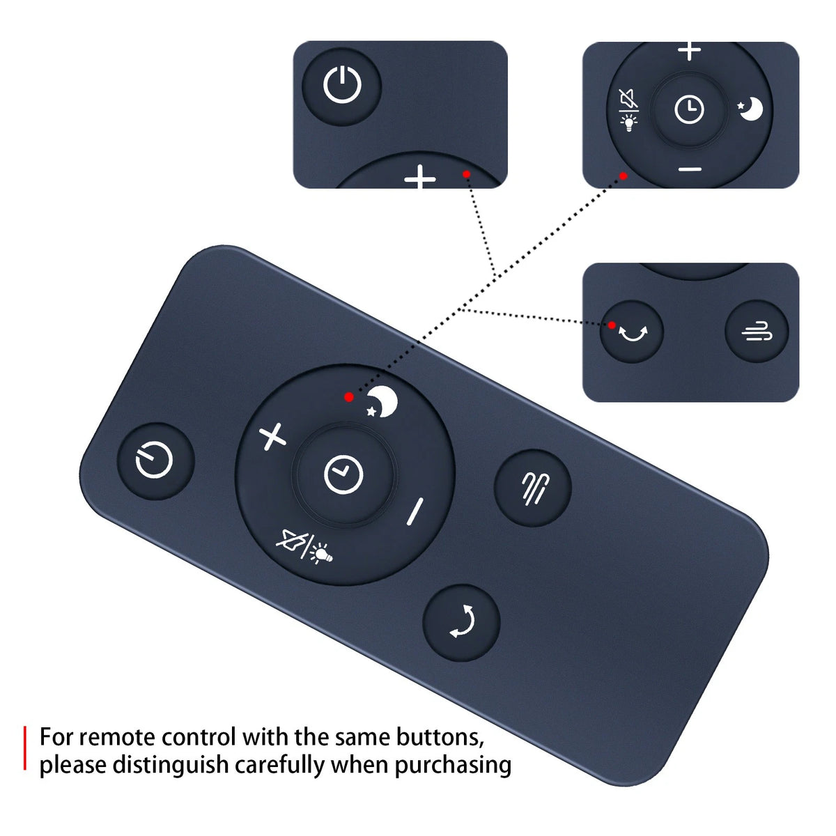 Remote Control For DR.PREPARE DCCF10 Tower Fan