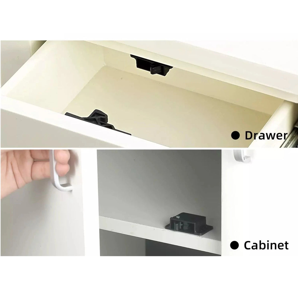 8 Pack Durable Cabinet Door Latch/RV Drawer Latches, 8 Pull Force Latch Holder