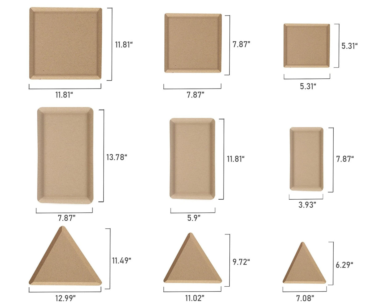 ORIISIN Ceramics Plate Forming Molds for Handbuliding, Dish Slump M, Brown
