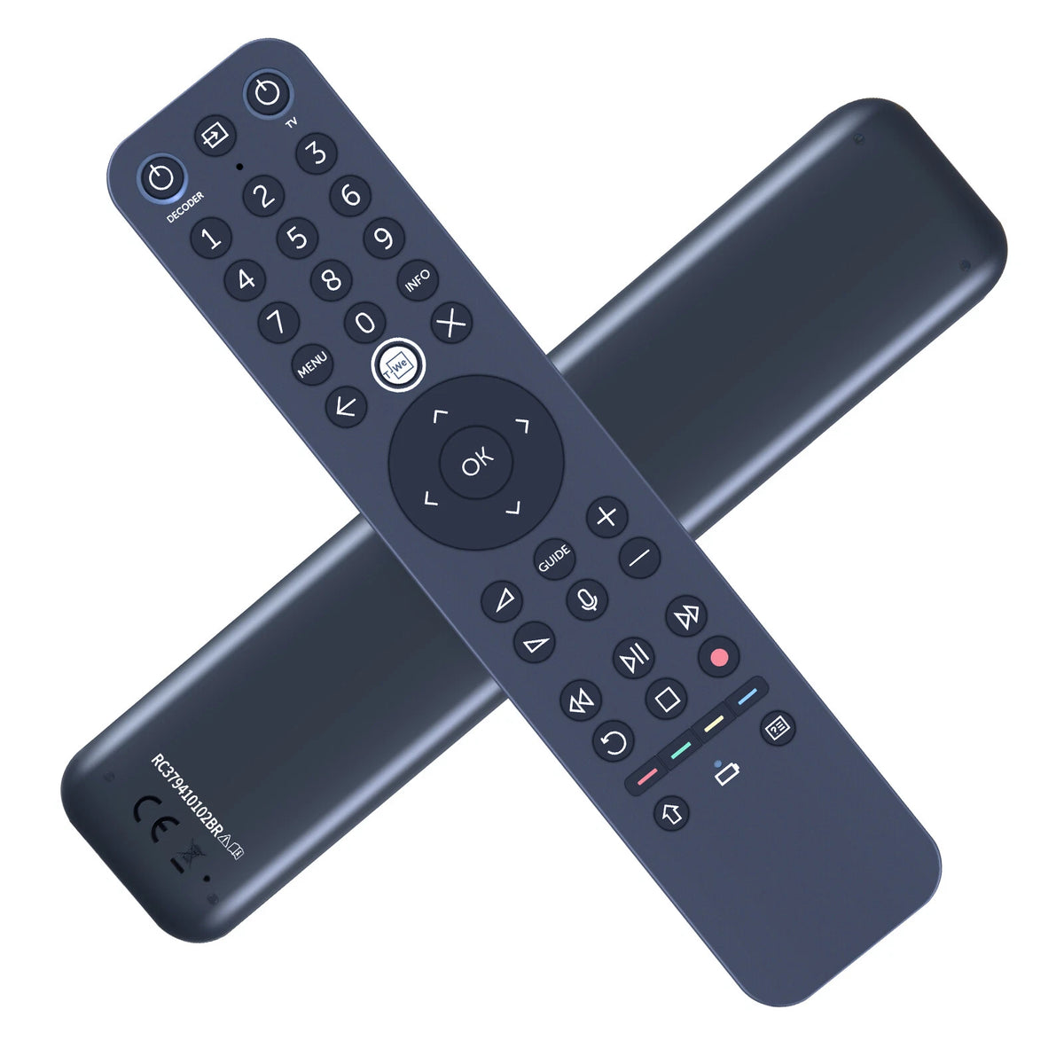RC3794101/02BR Voice chargeable Remote Control For Telenor T-We Boks II