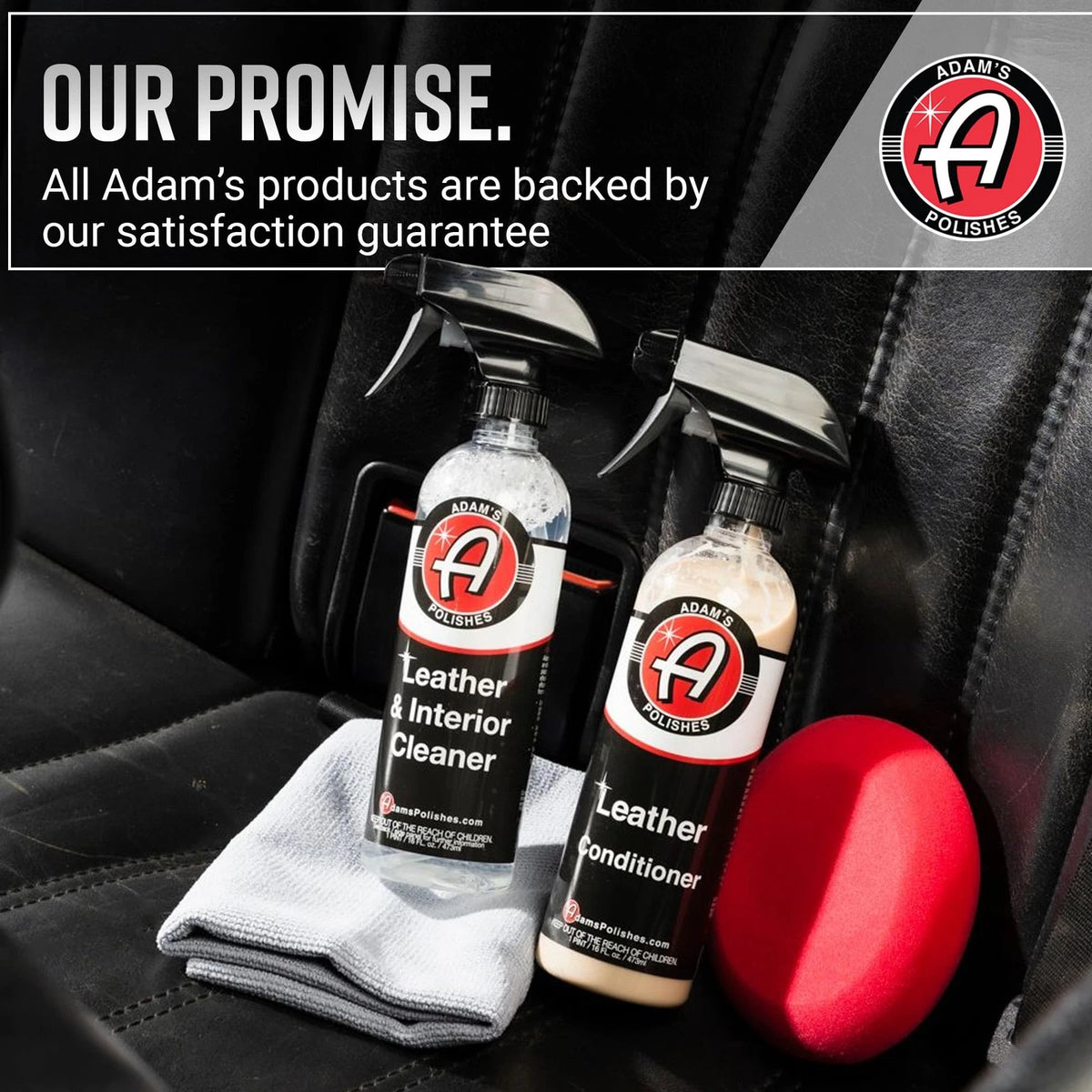 Adam's Polishes Leather Care Kit - Cleaner & 16 Fl Oz (Pack of 2)