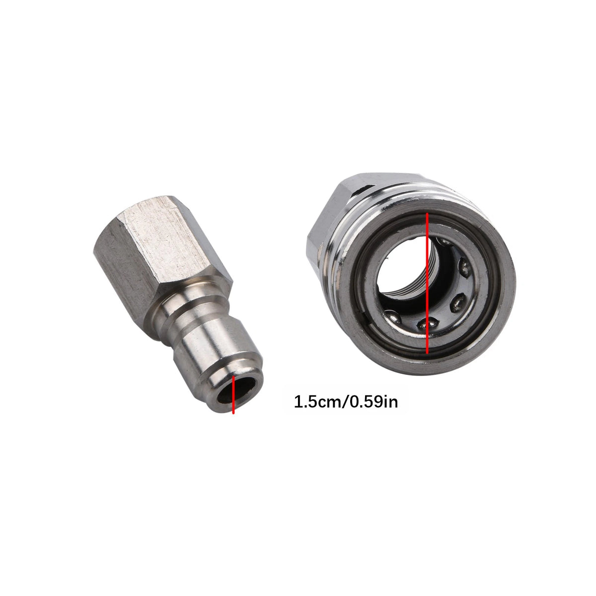 4Pcs 16mm Swivel to 3/8"Quick Connect Male Female Head For High Pressure Washer