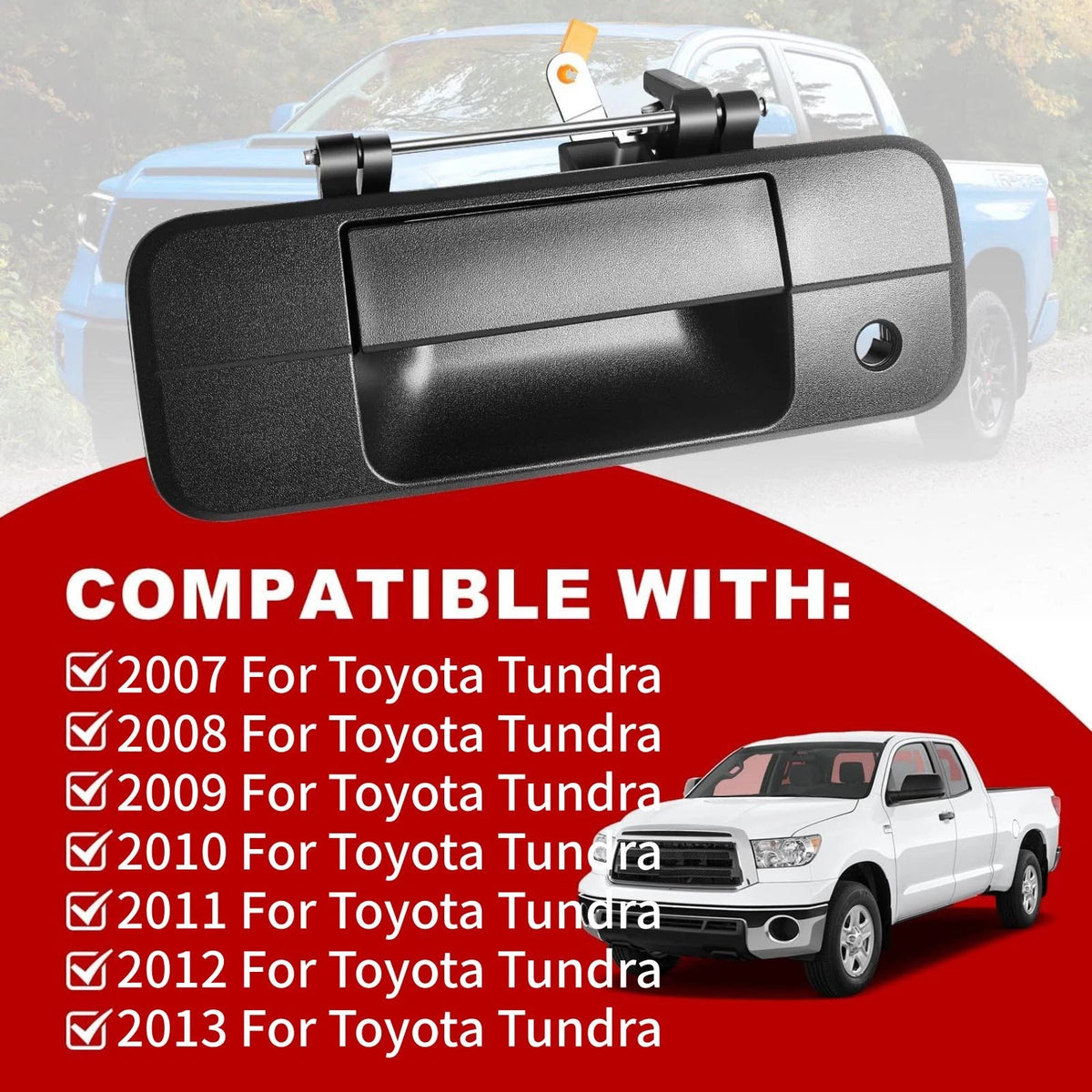 Tailgate Latch Handle Replacement Part For Toyota Tundra 2007-2013 69090-0C040