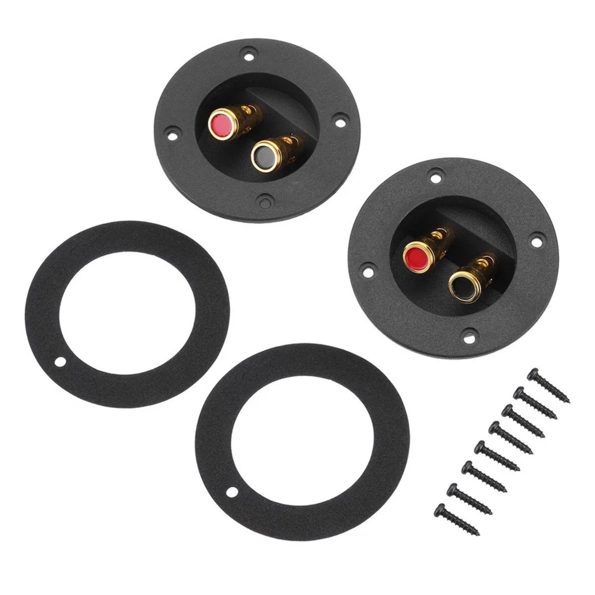 2-Way Speaker Box Terminal Cup Round Spring Loaded Connector for Subwoofer