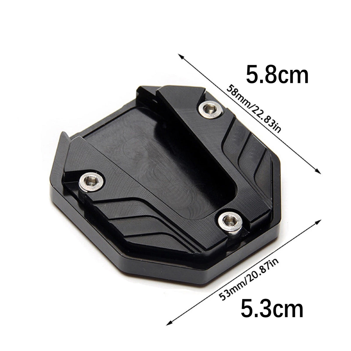 Motorcycle Kickstand Extender Foot Side Extension Pad Support Plate Anti-skid ff