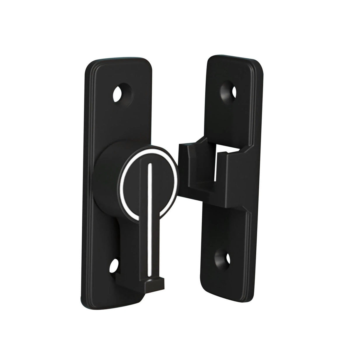 90° Keyless Interior Door Bolt Luminous Surface-mounted Room Door Latch ss