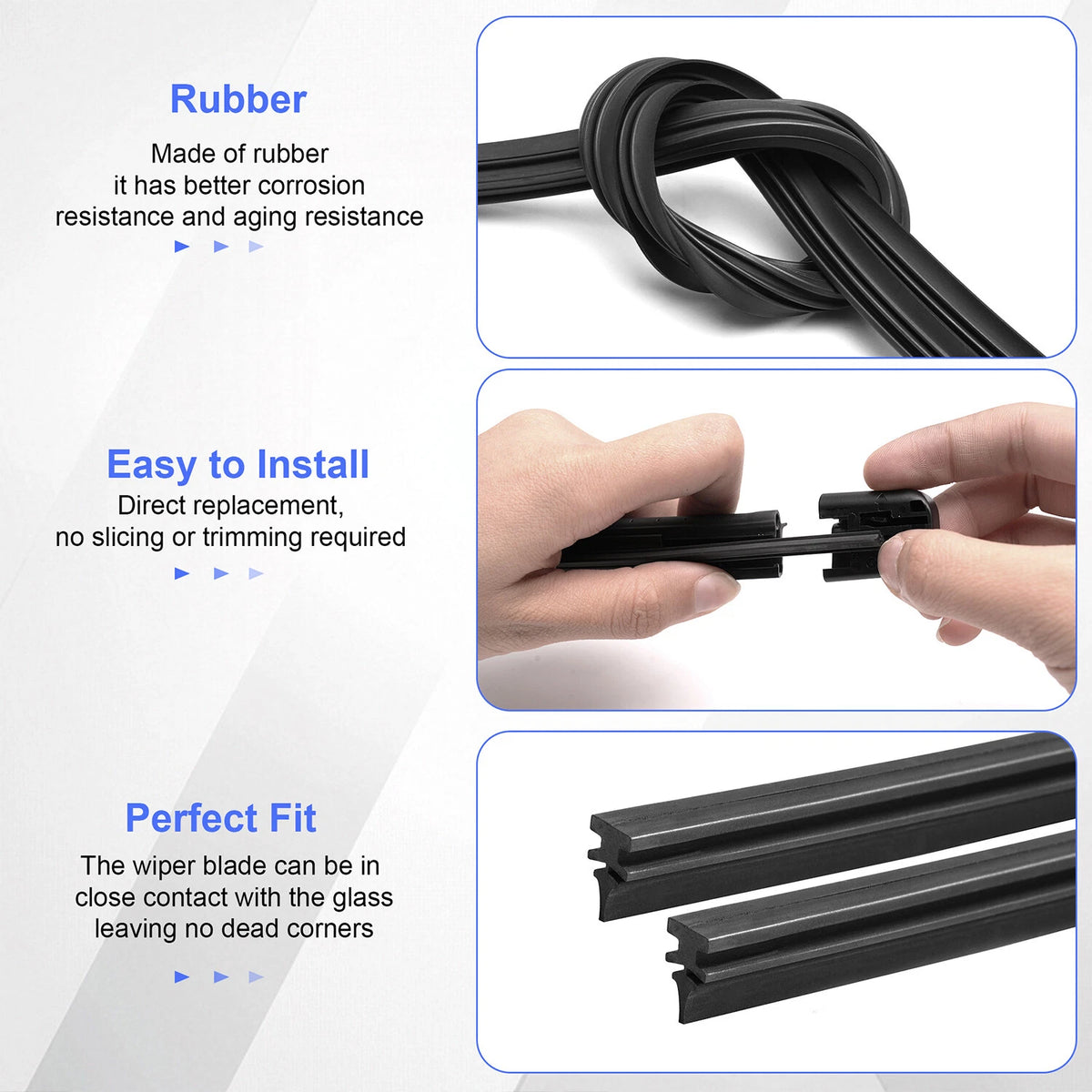 4-piece front wiper refills for Volvo XC60 2018-2025 31490722