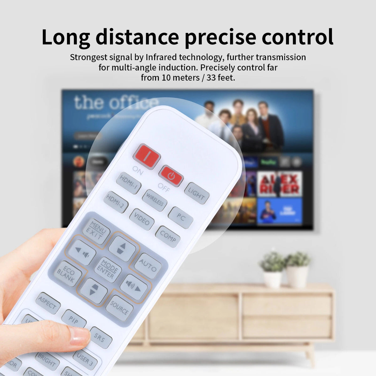 For BenQ 5J.J7N06.001 Remote Control W1500, W1070, W1080ST Projector