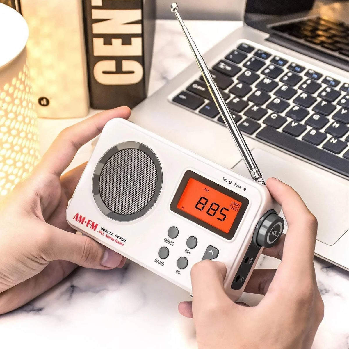 Portable AM/FM PLL Alarm Radio Support Smart Preset Feature SY-8801
