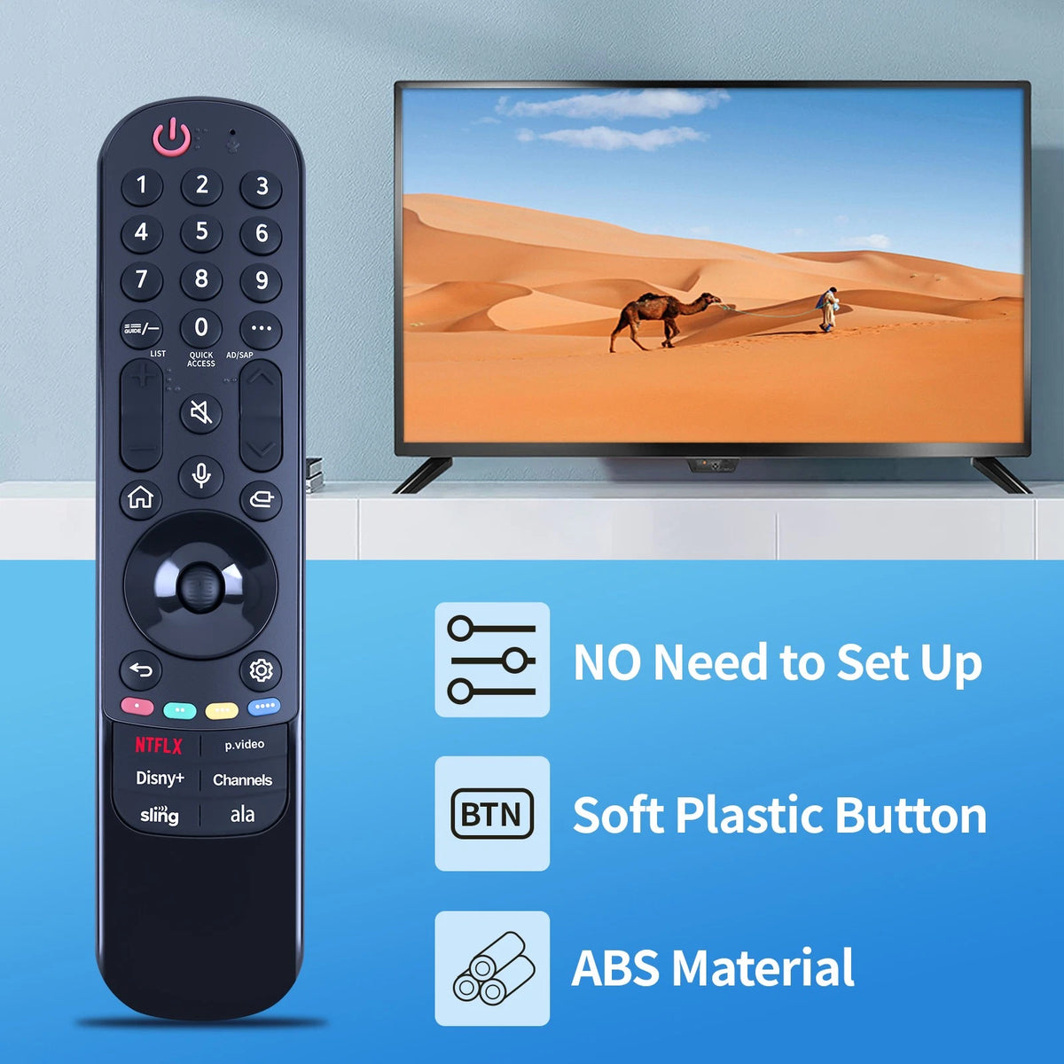 Remote Control MR23GA AKB76043102 For LG LCD TV IR without Voice/Cursor 86QNED80