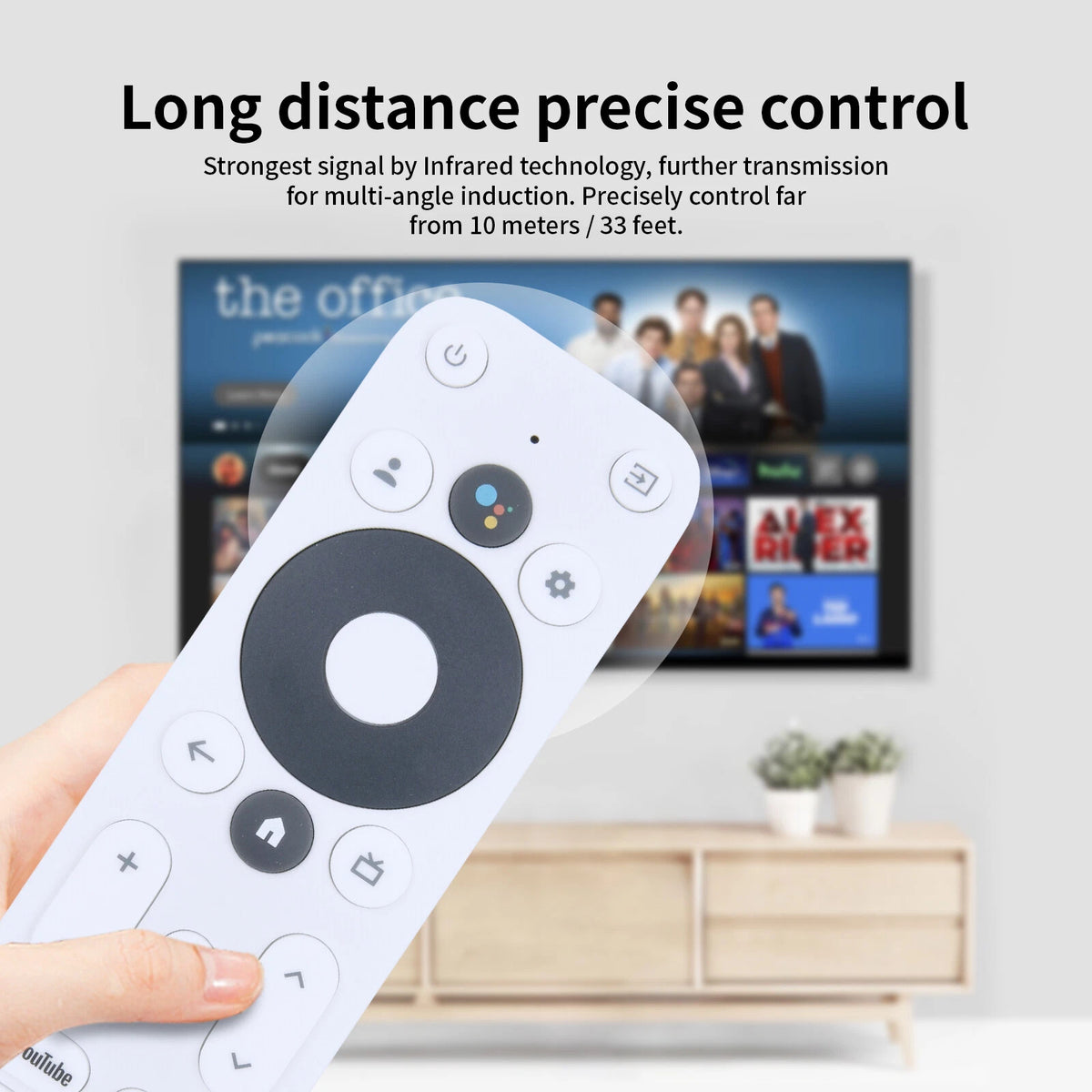 Voice Remote Control For Onn Android TV 2K FHD Streaming Stick 100024646
