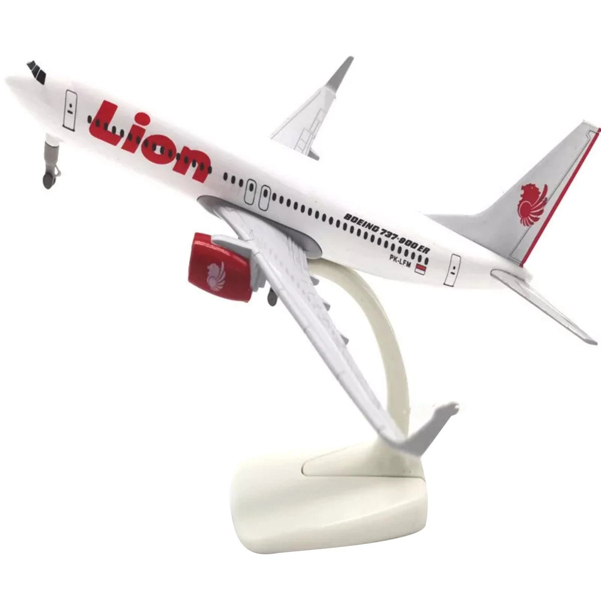 1:350 Scale Diecast Alloy Lion Air B737 Airplane Aircraft Model Souvenir Display