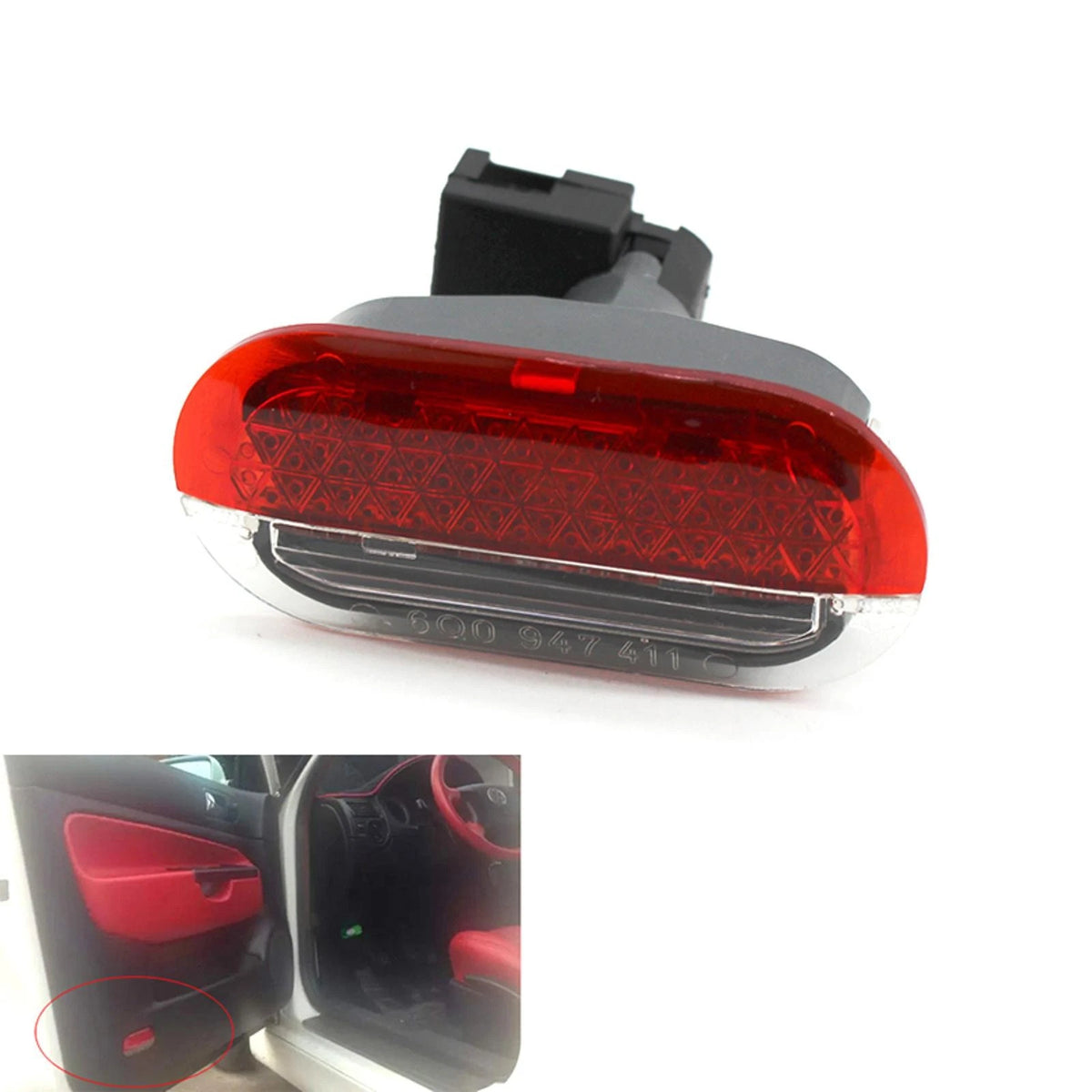 1J0947411E Interior Door Panel Halogen Warn Light For VW Beetle Golf Jetta MK4 e