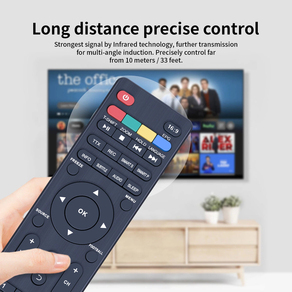 KT1045 Replacement Remote Control For Syinix Digital TV