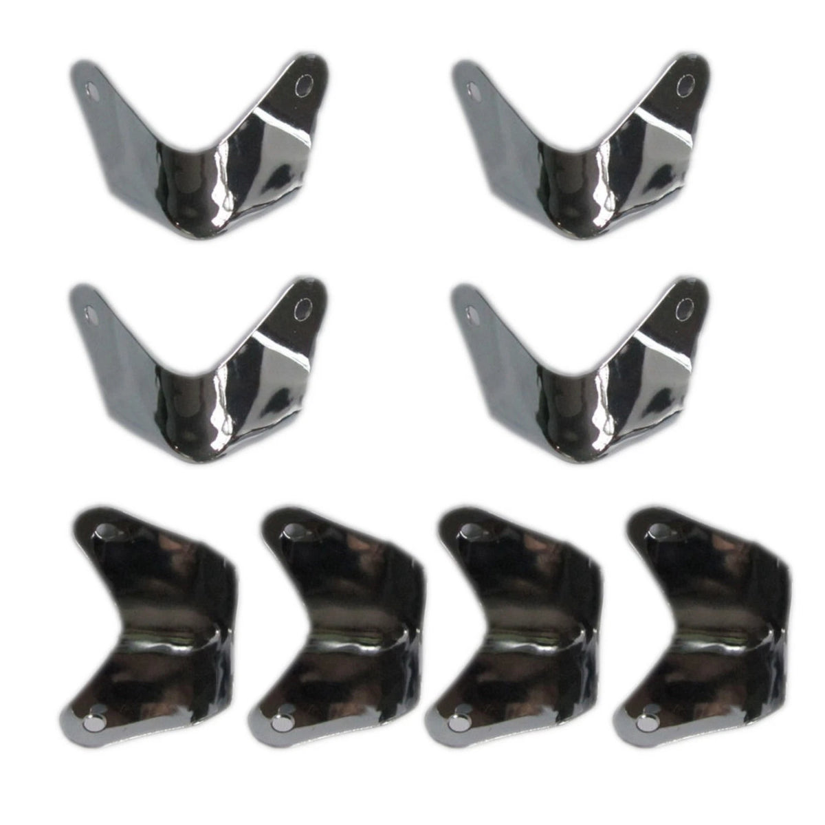 8Pack Metal 2 Leg Guitar AMP Amplifier Cabinet Corners Protectors For Fender A