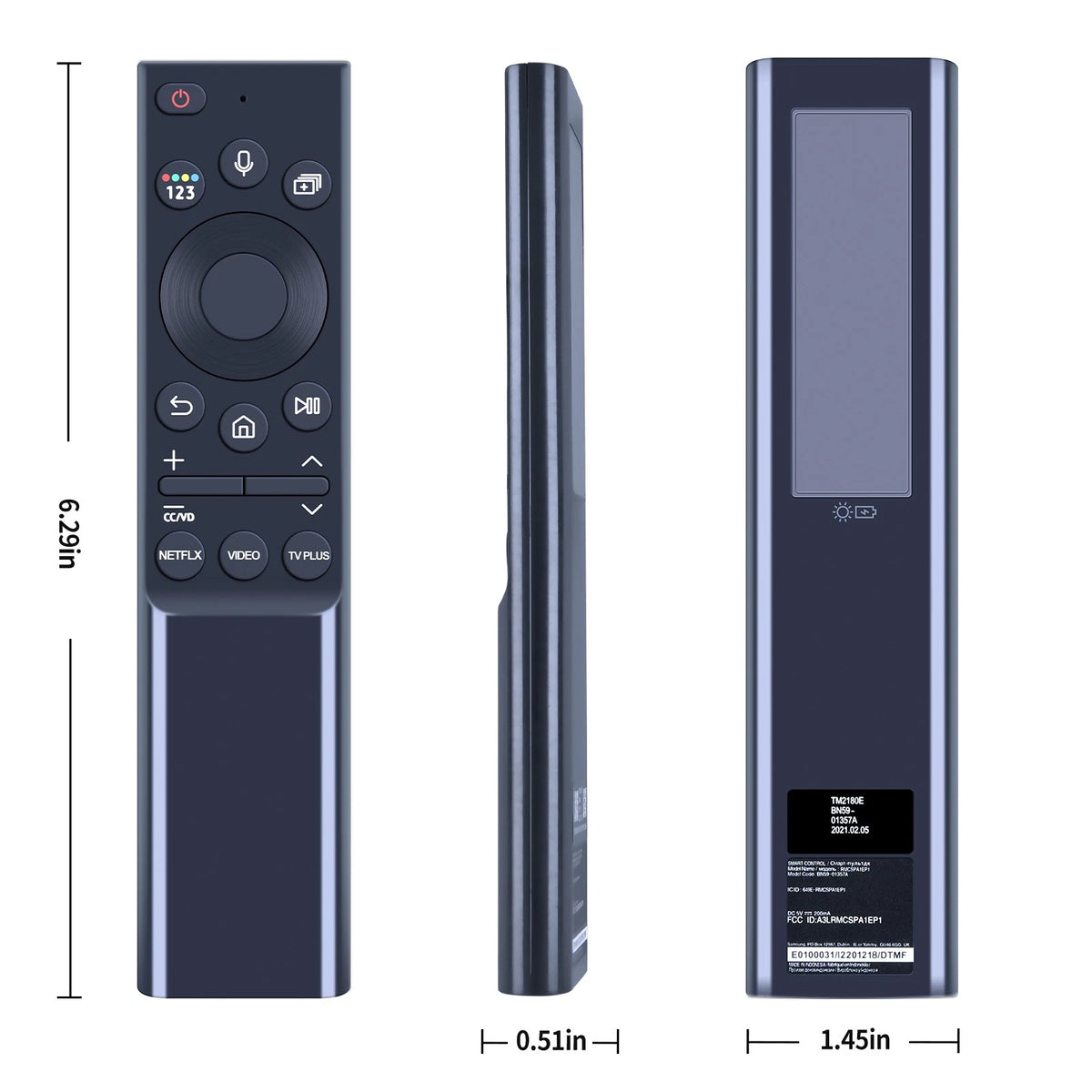 BN59-01357A For Samsung Rechargeable Solar Cell QLED Voice Remote Control