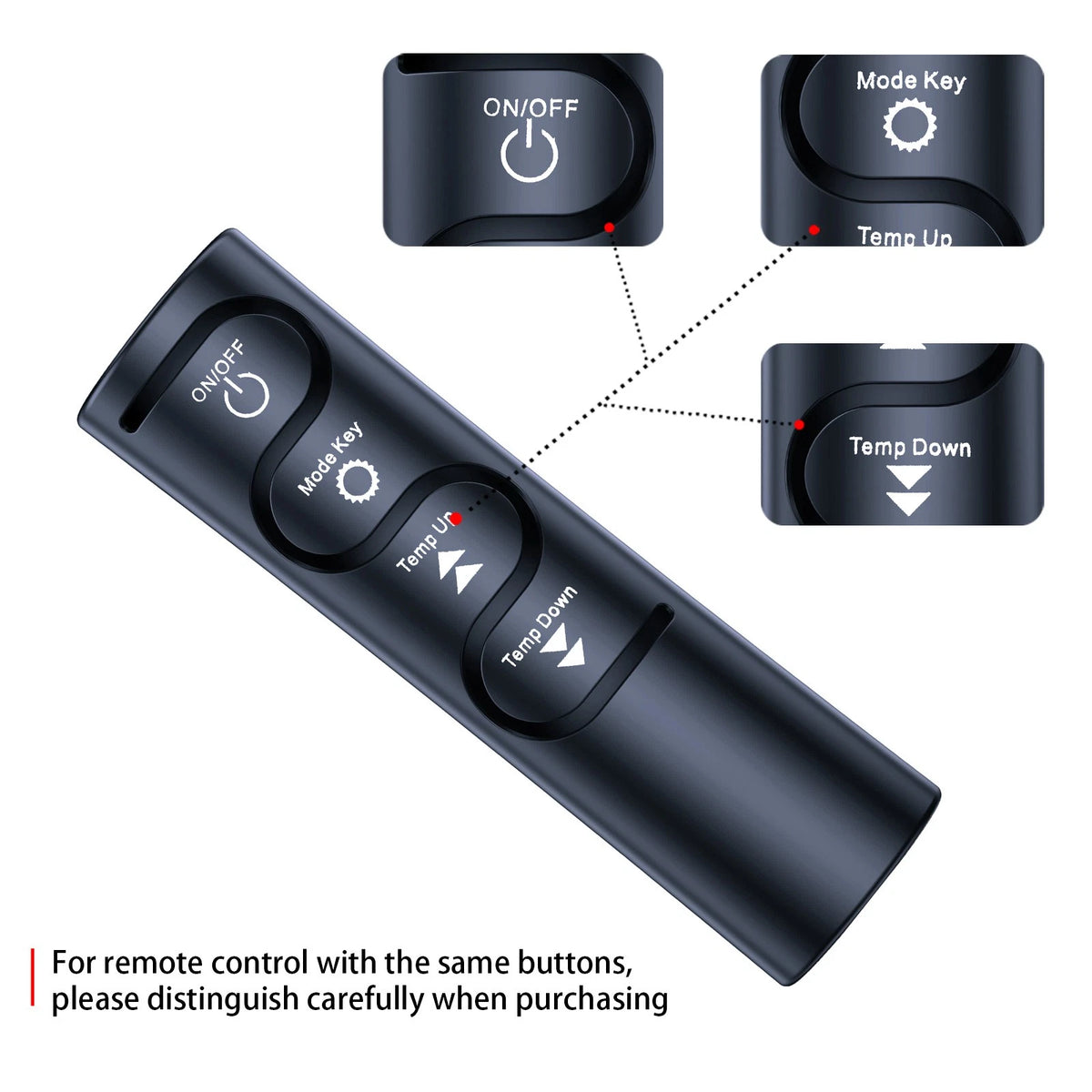 Replacement Remote Control For EdenPURE GEN4 Heater USA1000 YN022 US004