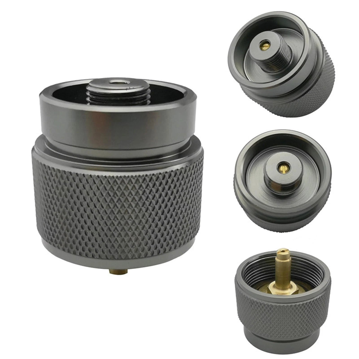 Adapter Camping Propane Small Gas Tank Adapter Input Lindal Output Stove One 1LB