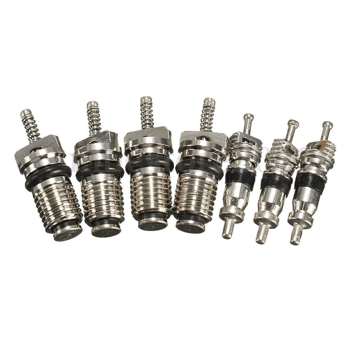 16PACK A/C Valve Core Kit AC System Cap & Valve Stem Cores Seal Remover Tool K