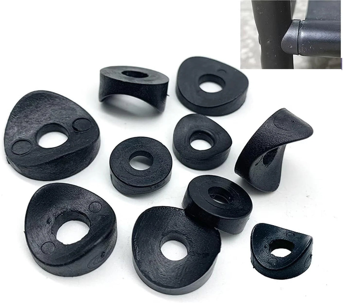 CHYDST 2 Sets Rollator Walker Replacement Knobs, Drive Black
